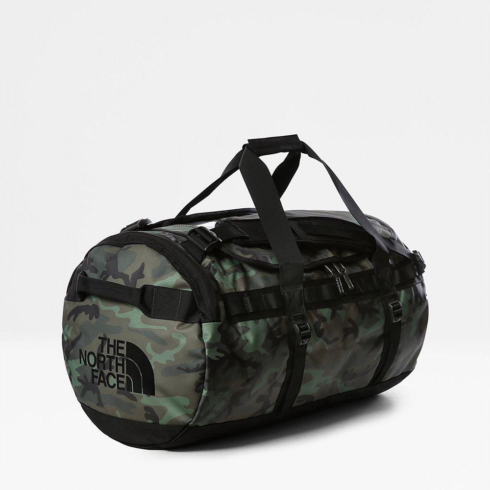 The North Face Base Camp - Medium Ανδρικα Τσάντα Duffel - Πρασινο / Καμουφλάζ / Μαυρα (MICB65017)